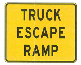 Emergency Ramp For Runaway Truck On Steep Downgrades