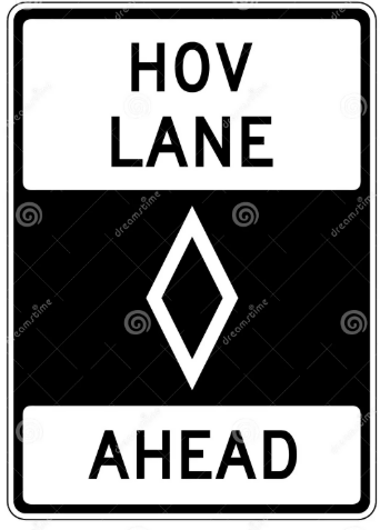 HOV Lane Ahead