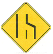 Lane Reduction Right             Lane Ends