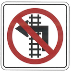 No Left Turn Across Tracks