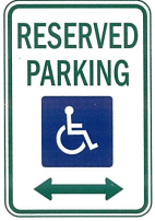 Reserved For Handicapped Parking