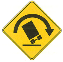 Truck Roll Over Warning For             Sharp Curve